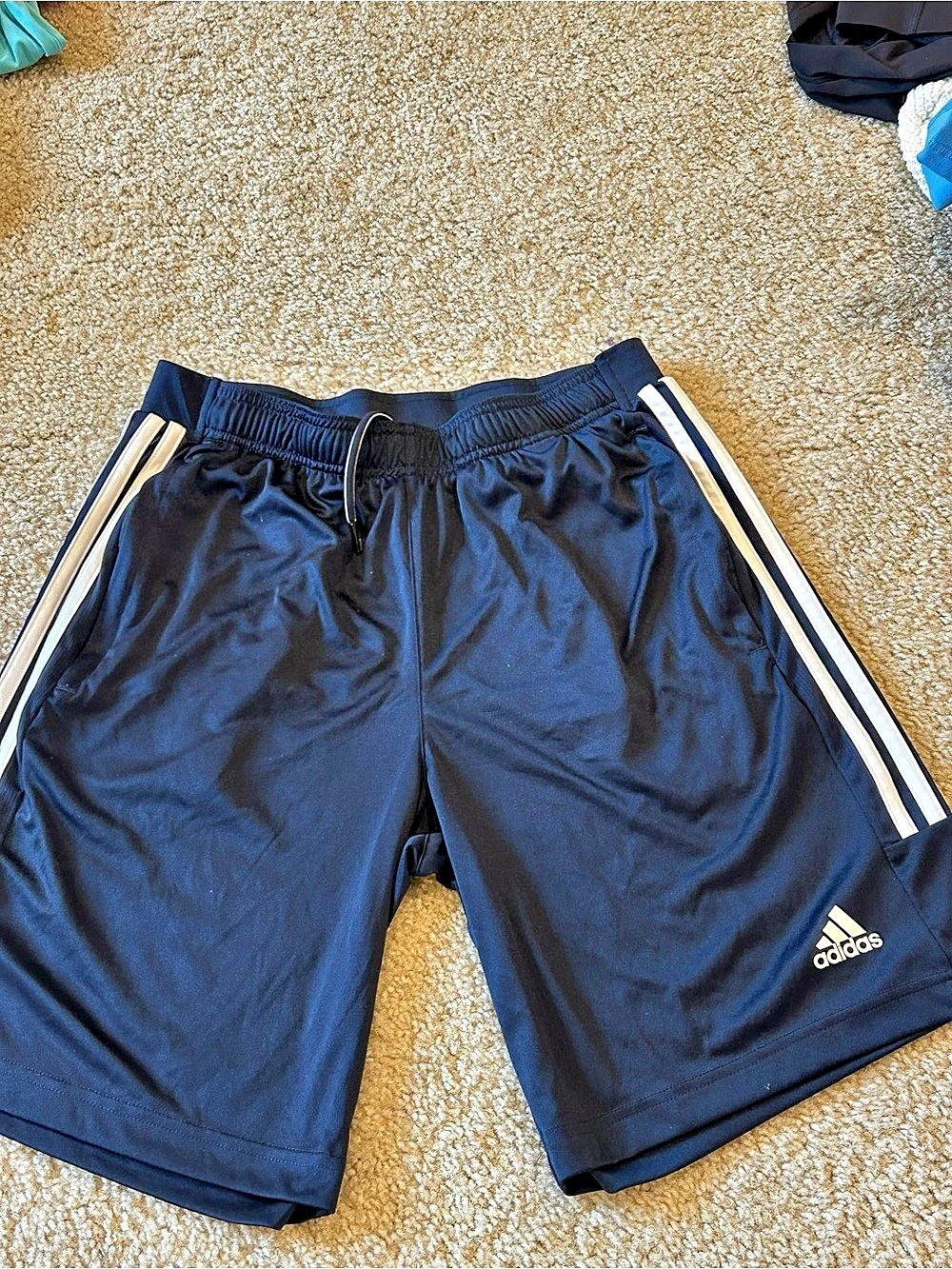 adidas AEROREADY 3-Stripes Training Shorts Blue Medium